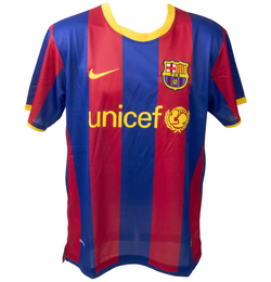 David Villa Signed FC Barcelona Home Soccer Jersey #7 with Beckett COA