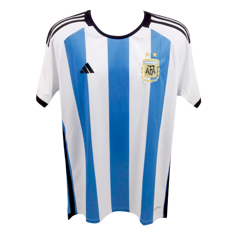 Sergio Aguero Signed Argentina FC Home Soccer Jersey #19 with Beckett COA