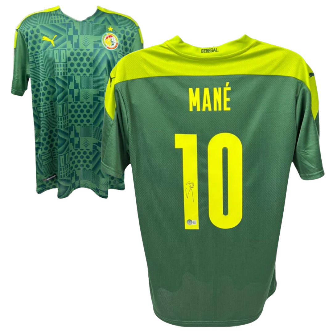 Sadio Mane Signed Senegal FC Soccer Jersey #10 with Beckett COA