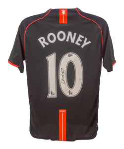 Wayne Rooney Signed Manchester United Away Soccer Jersey #10 with Beckett COA