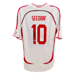 Clarence Seedorf Signed AC Milan Away Soccer Jersey #10 with Beckett COA