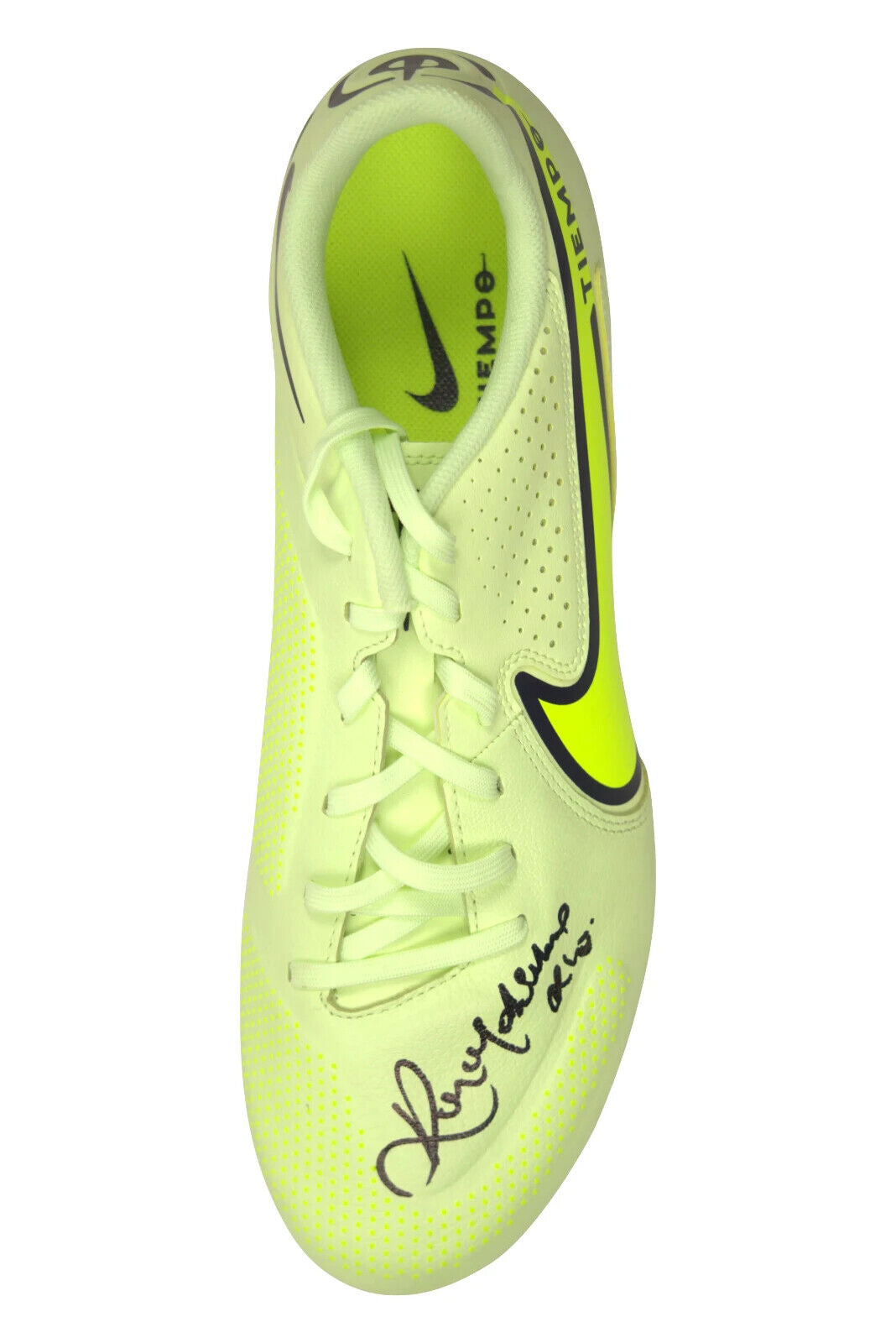 Ronaldinho Signed Nike Tiempo Soccer Cleat with Beckett COA