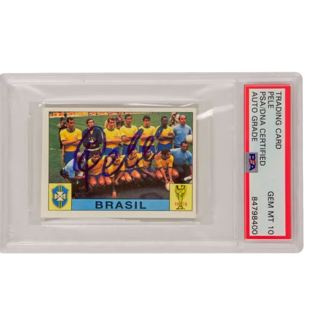 Pele Signed 1994 Panini World Cup Story Sonric’s #36 – PSA 10 Autograph