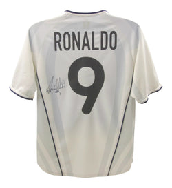 Ronaldo Nazario Signed Inter Milan Away Soccer Jersey #9 with Beckett COA