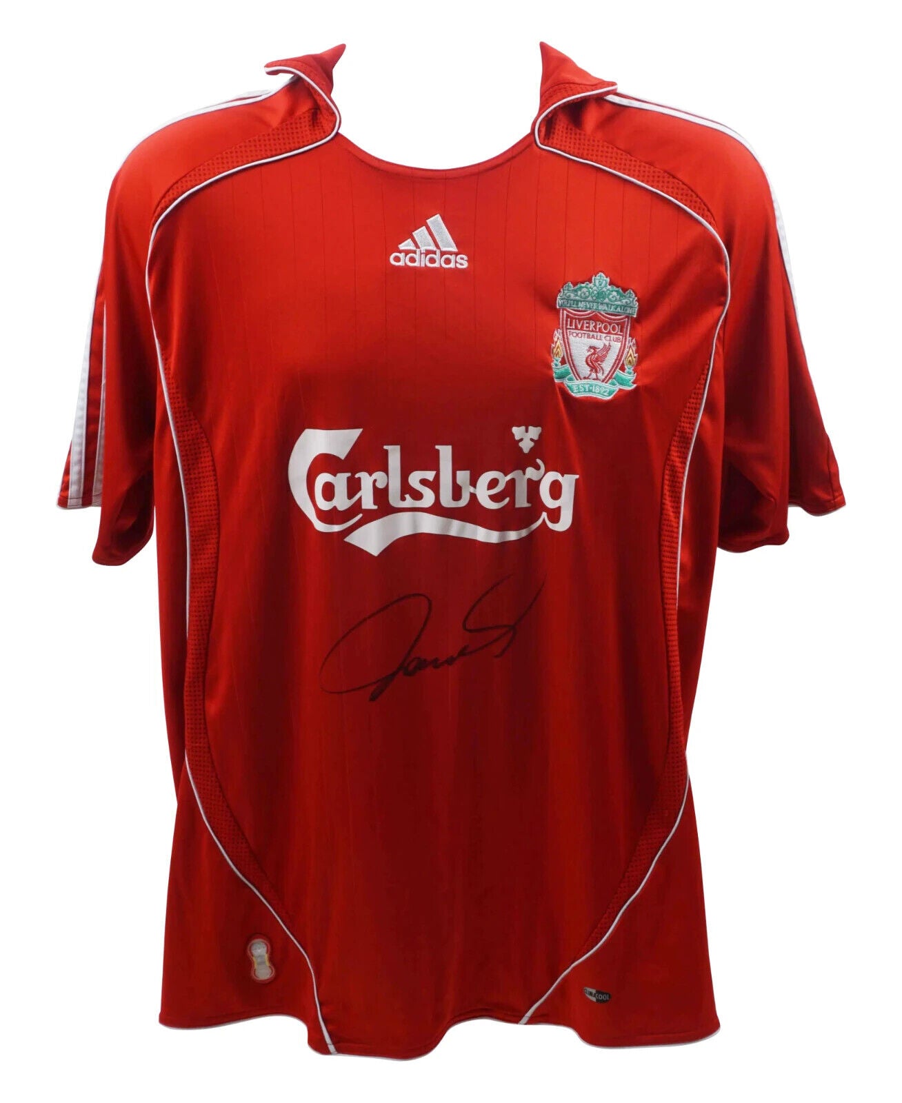 Fernando Torres Signed Liverpool FC Home Soccer Jersey #9 with Beckett COA