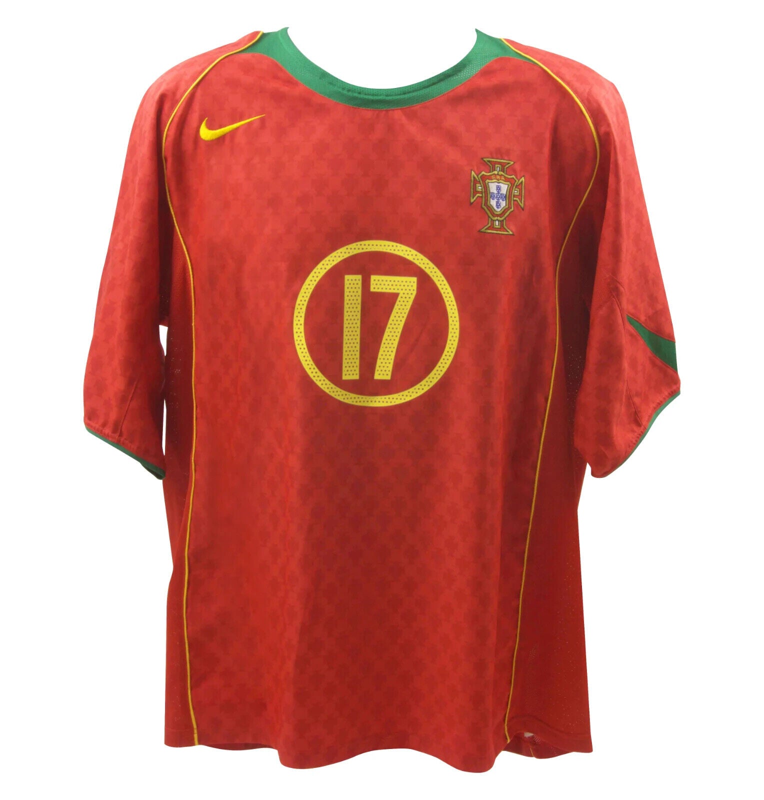 Cristiano Ronaldo Signed Portugal Home Soccer Jersey #17 with Beckett LOA