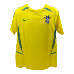 Rivaldo Signed Brazil FC Home Soccer Jersey #10 with Beckett Witness