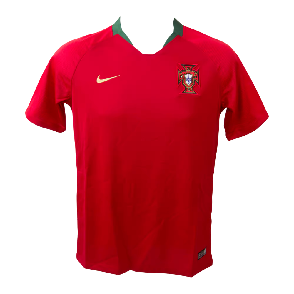 Luis Figo Signed Portugal Home Soccer Jersey #7 with Beckett COA