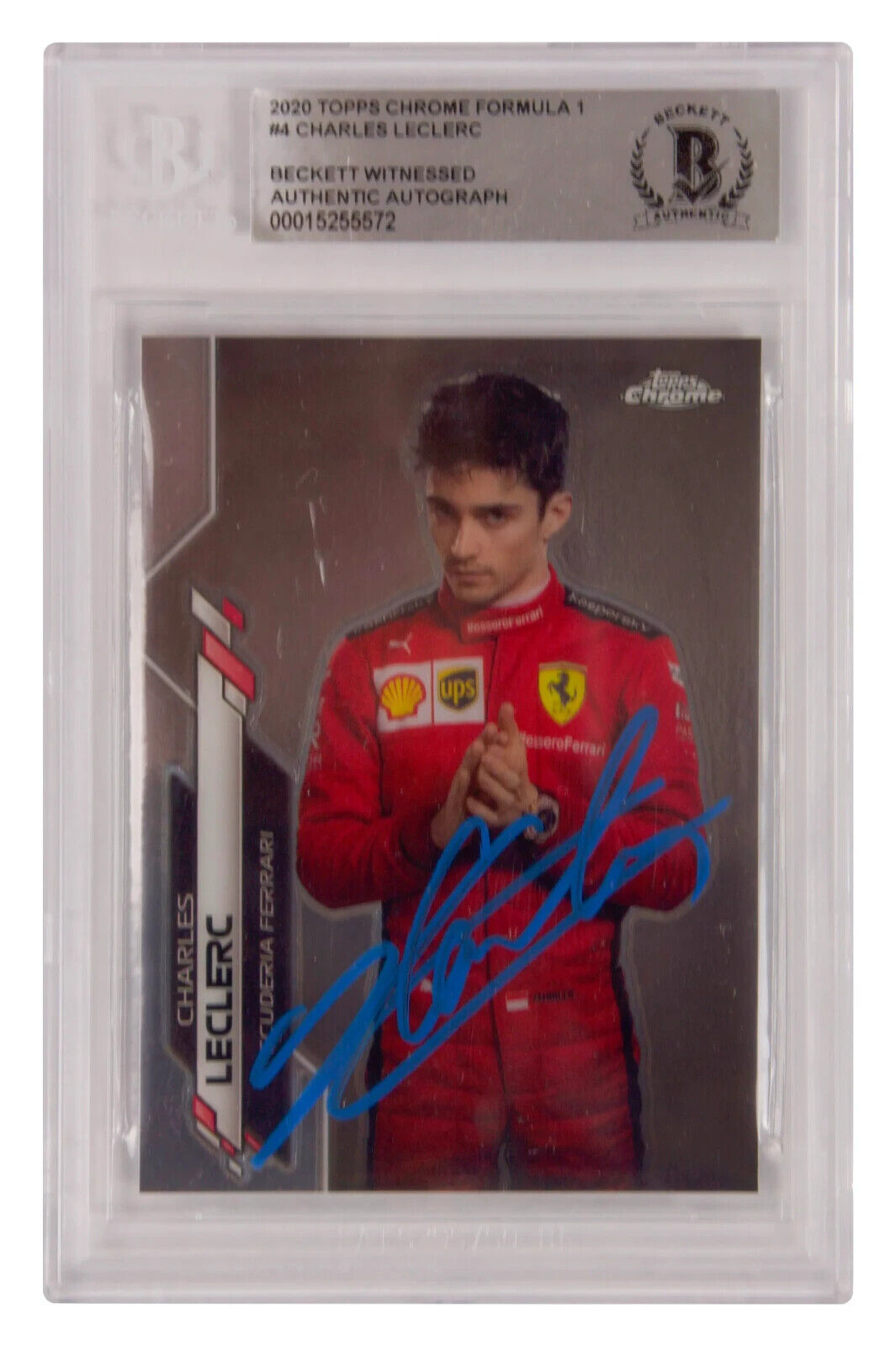 Charles Leclerc Signed 2020 Topps Chrome Formula 1 #4 – BGS Authentic