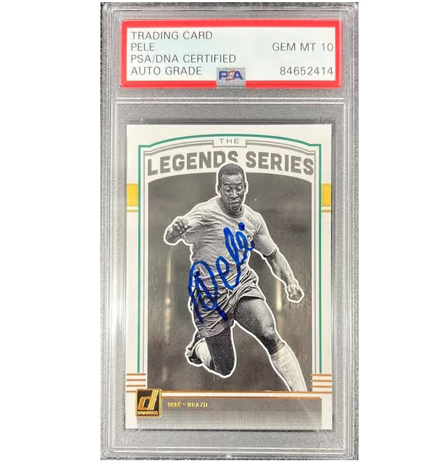 Pele Signed 2018-19 Panini Donruss The Legends Series – PSA 10 Autograph