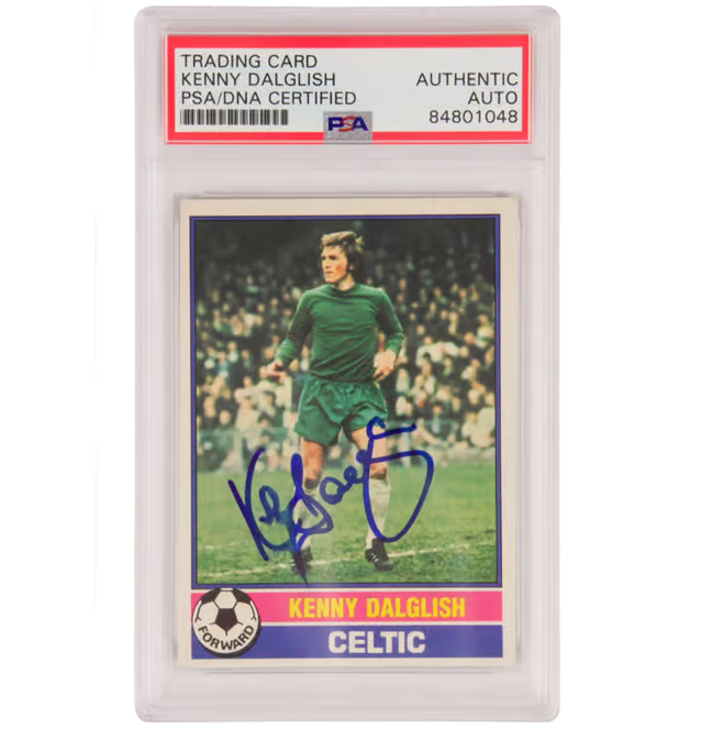 Kenny Dalglish Signed 1977 Topps Chewing Gum Celtic – PSA Authentic