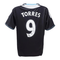 Fernando Torres Signed Chelsea FC Away Soccer Jersey #9 with Beckett COA