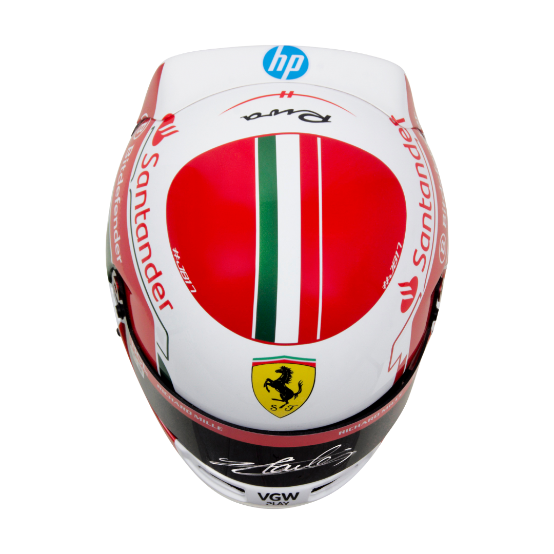 Charles Leclerc Signed Formula 1 Ferrari Helmet Full Size with Beckett COA