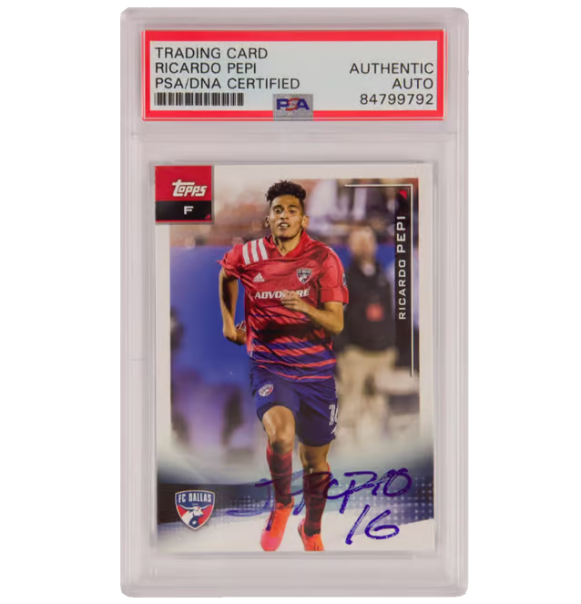 Ricardo Pepi Signed 2021 Topps MLS FC Dallas #50 – PSA Authentic