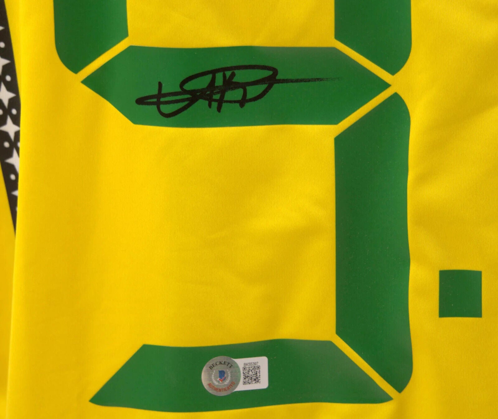 Usain Bolt Signed Jamaica 9.58 World Record Olympic Jersey with Beckett COA