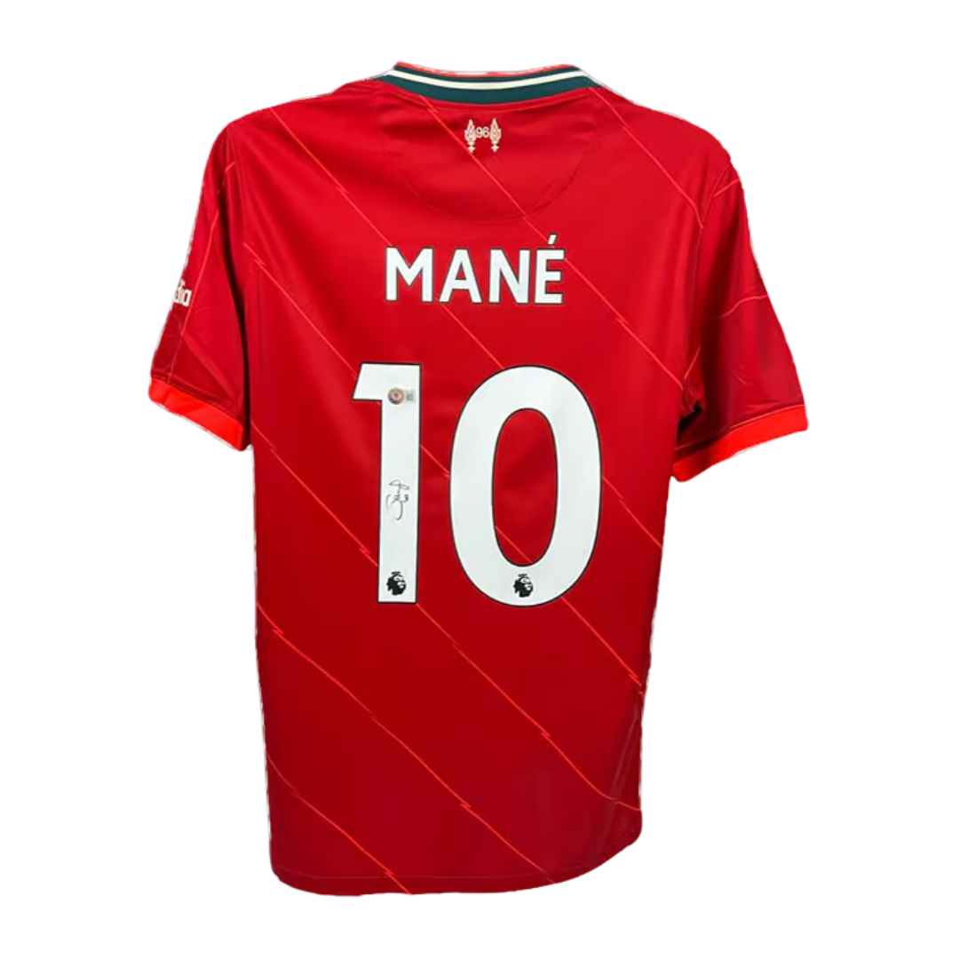 Sadio Mane Signed Liverpool FC Soccer Jersey #10 with Beckett COA