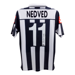 Pavel Nedved Signed Juventus FC Soccer Jersey #11 with Beckett Witness