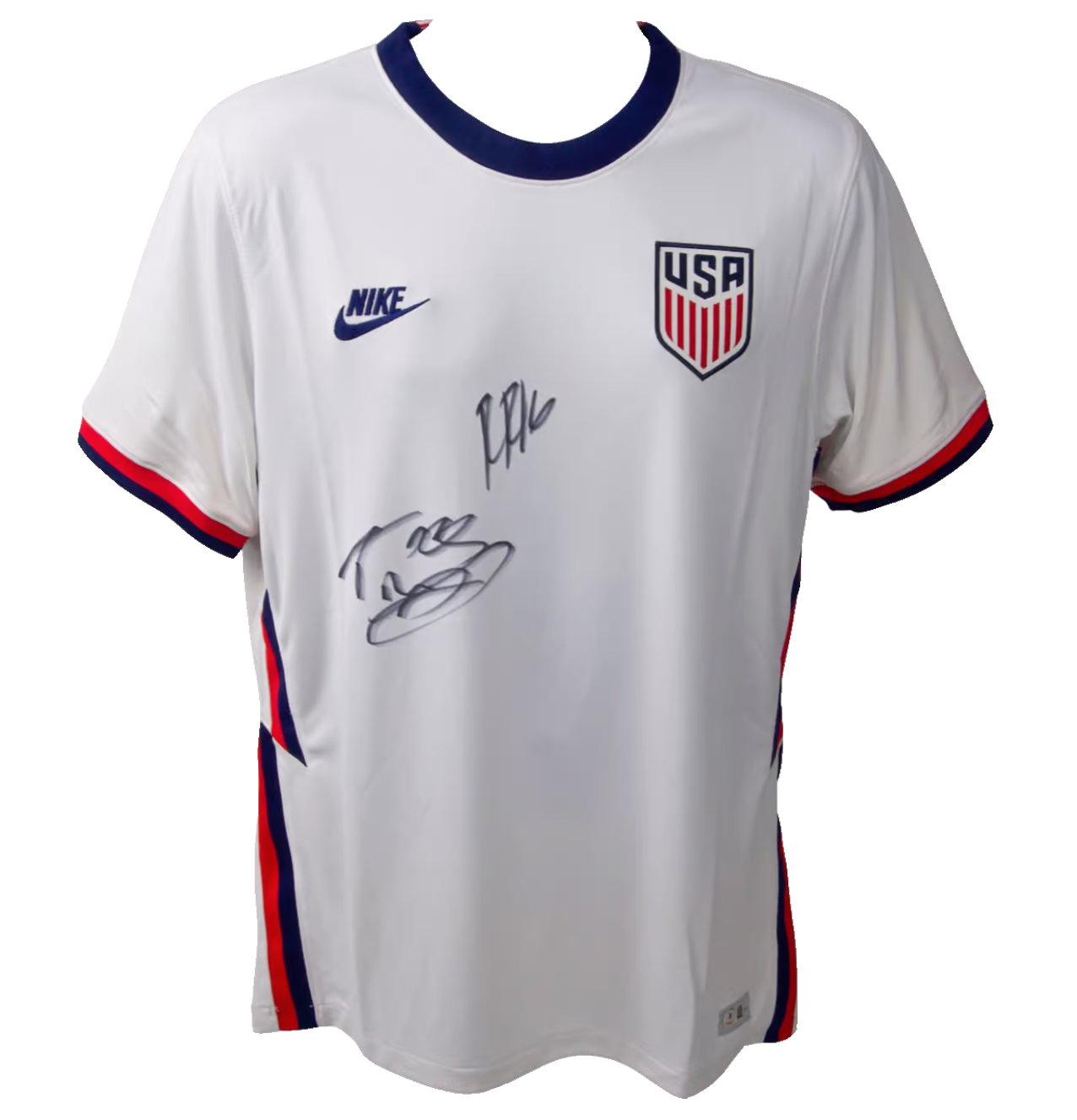 Ricardo Pepi & Timothy Weah Signed USA Mens Soccer Jersey with Beckett COA