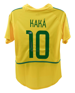 Ricardo Kaka Signed Brazil FC Home Soccer Jersey #10 with Beckett Witness