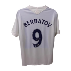 Dimitar Berbatov Signed Tottenham Hotspur Home Soccer Jersey #9 with Beckett COA