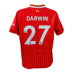 Darwin Nunez Signed Liverpool FC Home Soccer Jersey #27 with Beckett COA