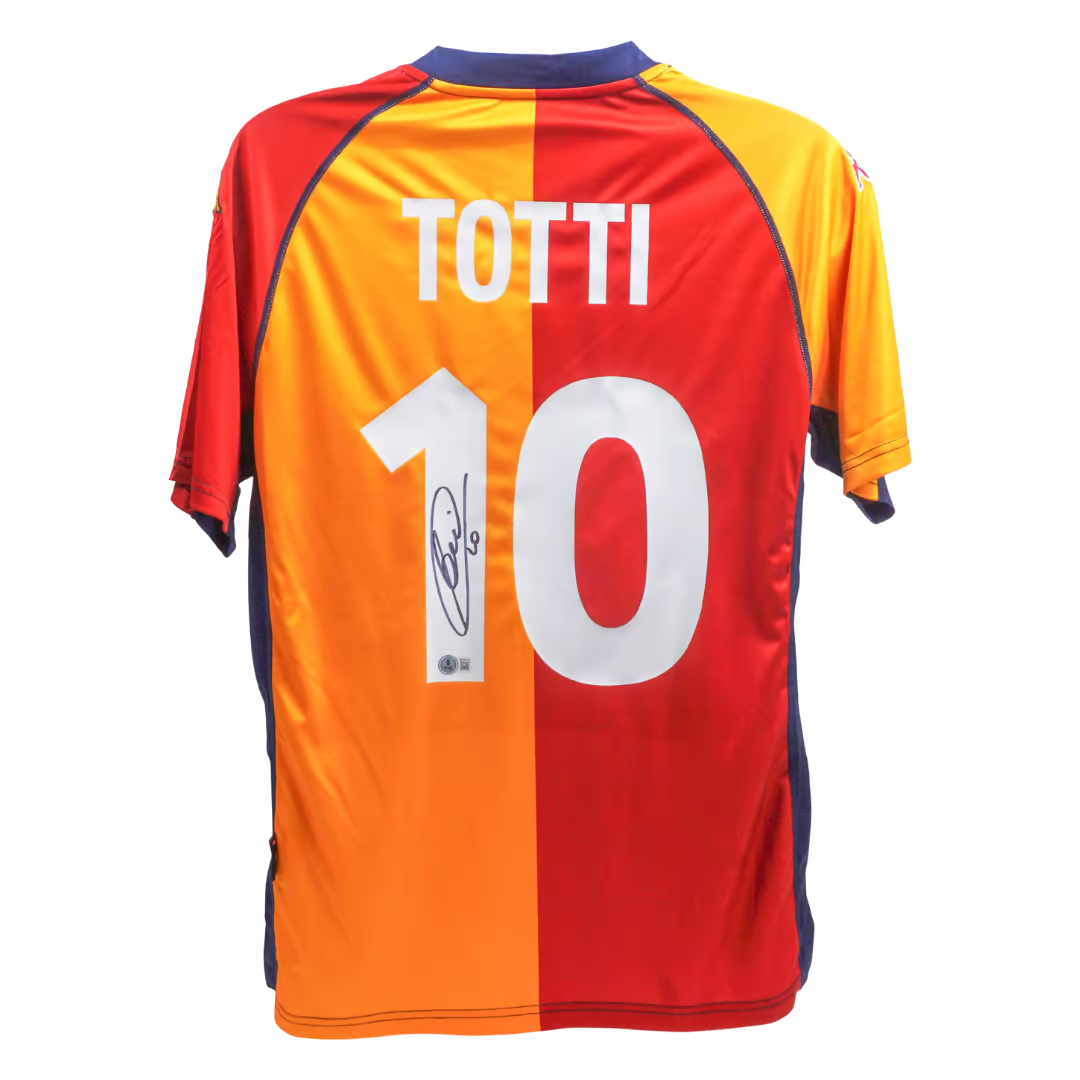 Francesco Totti Signed AS Roma Home Soccer Jersey #10 with Beckett Witness