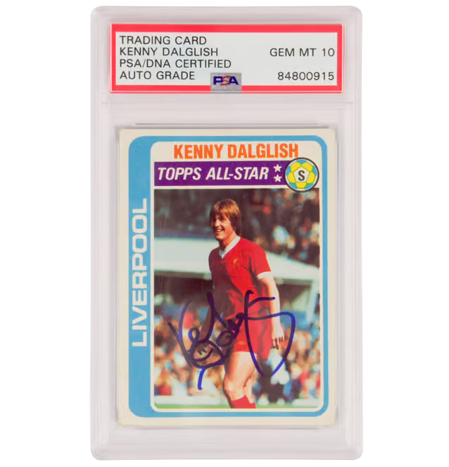 Kenny Dalglish Signed 1979 Topps All Star – PSA 10 Autograph