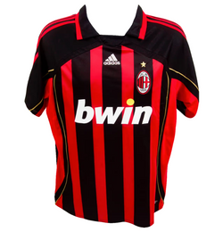 Ricardo Kaka Signed AC Milan Home Soccer Jersey #22 with Beckett Witness