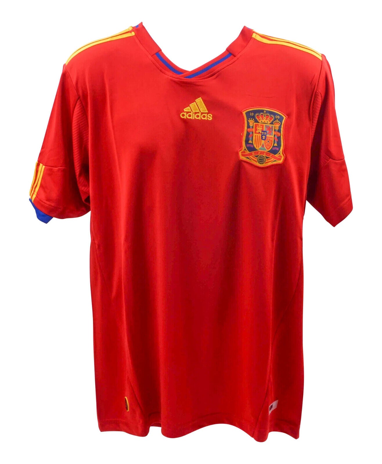 David Villa Signed Spain FC Home Soccer Jersey #7 with Beckett Witness