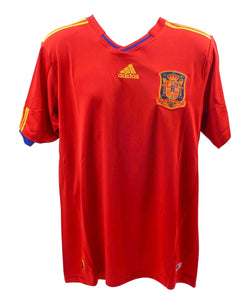 David Villa Signed Spain FC Home Soccer Jersey #7 with Beckett Witness