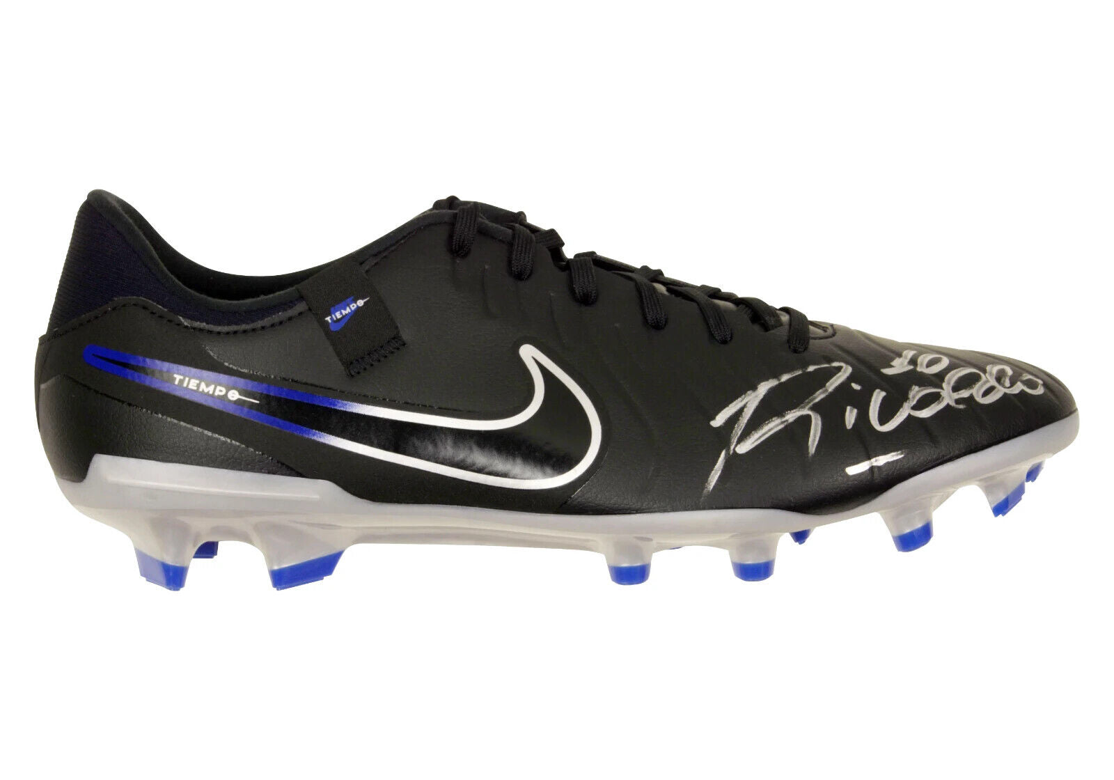 Rivaldo Signed Nike Tiempo Soccer Cleat with Beckett COA