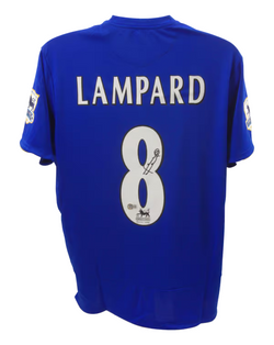 Frank Lampard Signed Chelsea Home Soccer Jersey #8 with Beckett COA