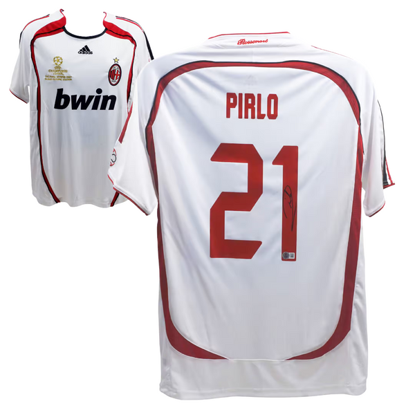 Andrea Pirlo Signed AC Milan Away Soccer Jersey #21 with