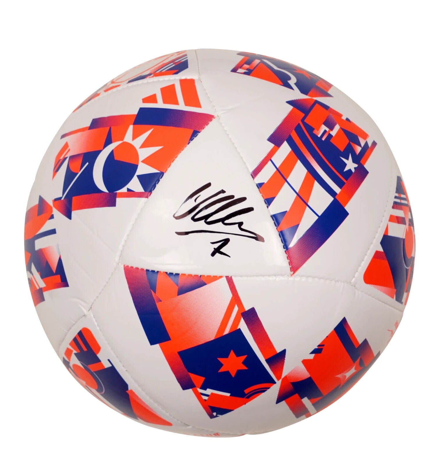 David Villa Signed Adidas Soccer Ball with Beckett COA