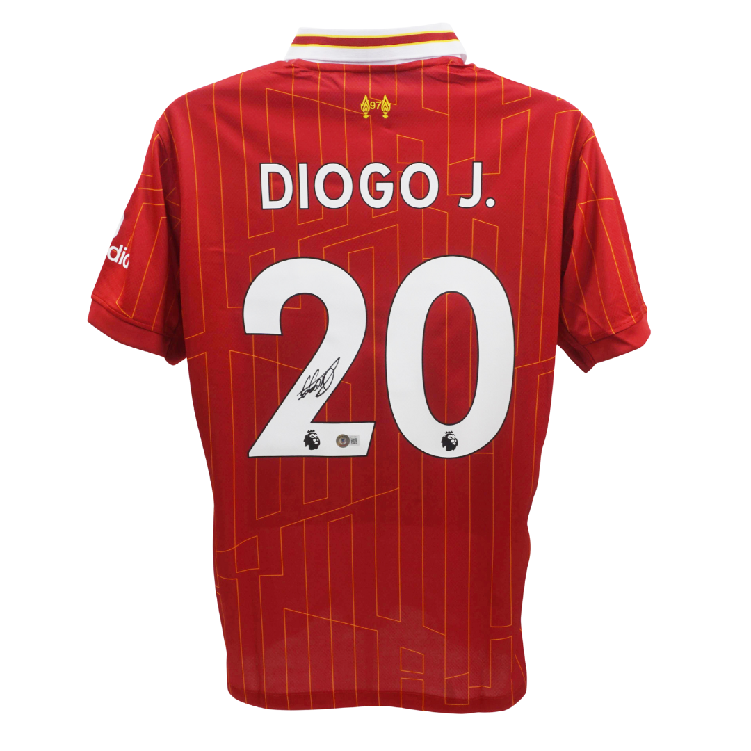 Diogo Jota Signed Liverpool FC Home Soccer Jersey #20 with Beckett COA