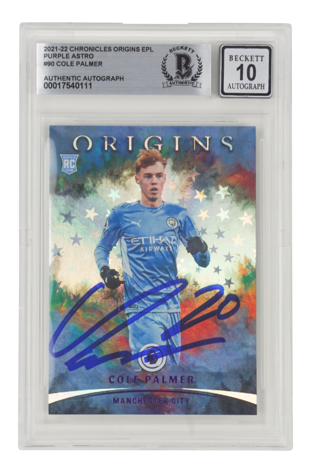 Cole Palmer Signed 2021-22 Panini Chronicles Origins Rookie - BGS 10 Autograph