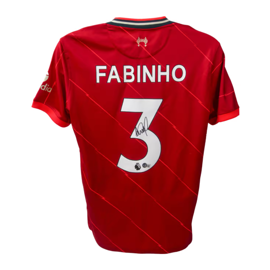 Fabinho Signed Liverpool FC Home Soccer Jersey #3 with Beckett COA