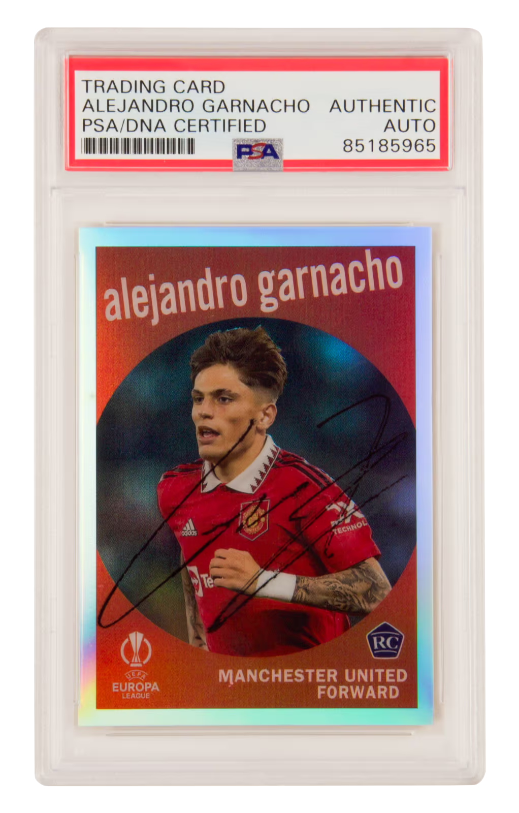 Alejandro Garnacho Signed 2022 Topps Chrome UCC Rookie Card – PSA Authentic