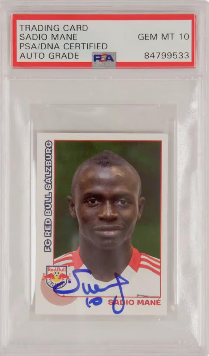 Sadio Mane Signed 2012-13 Panini Bundesliga Fussball Rookie – PSA 10 Autograph