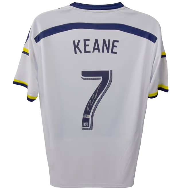 Robbie Keane Signed LA Galaxy Home Soccer Jersey #7 with Beckett COA