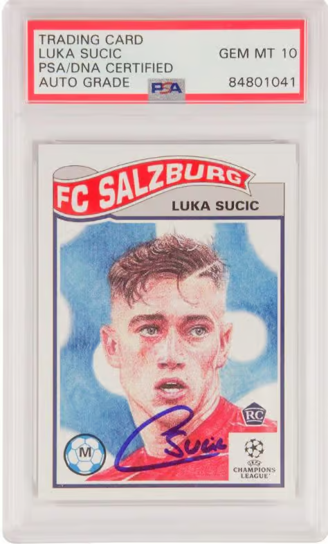 Luka Sucic Signed 2022 Topps Living Set Rookie #438– PSA 10 Autograph