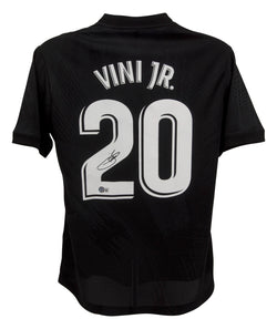 Vinicius Jr Signed Real Madrid Away Y-3 Soccer Jersey #20 with Beckett COA