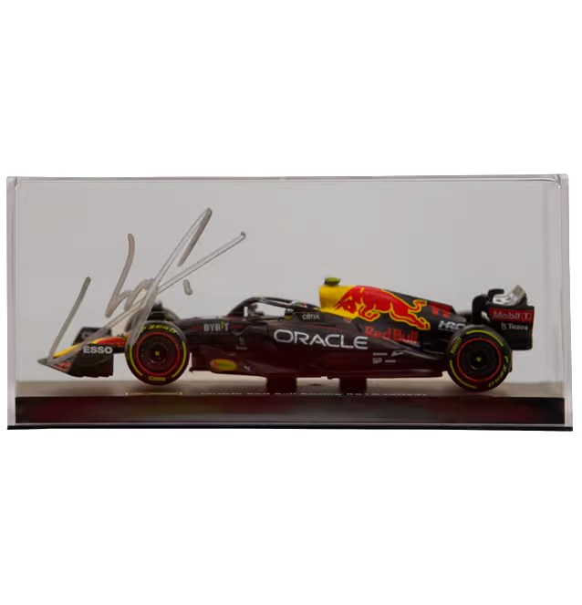 Sergio Perez Signed Formula 1 Redbull Racing Car 1:43 Scale with Beckett COA