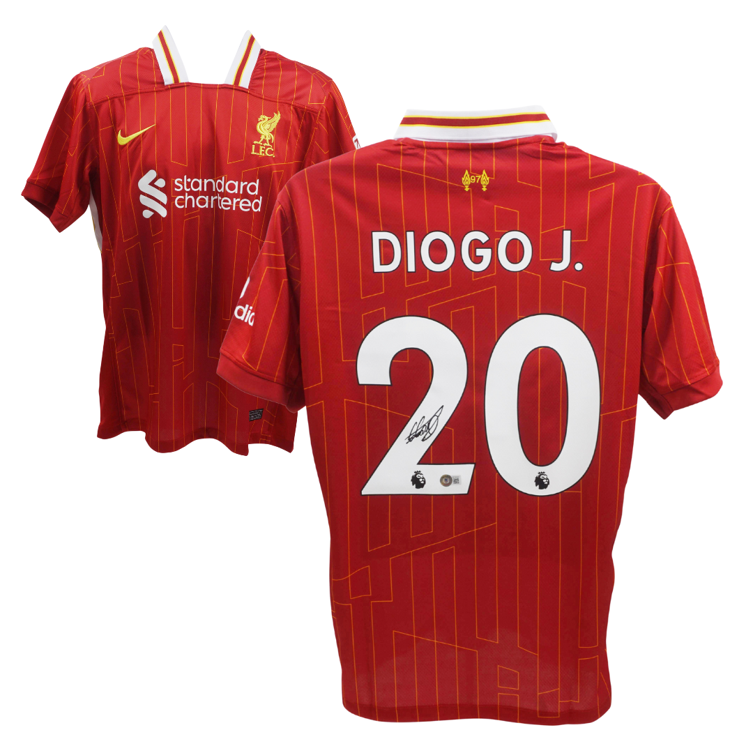 Diogo Jota Signed Liverpool FC Home Soccer Jersey #20 with Beckett COA