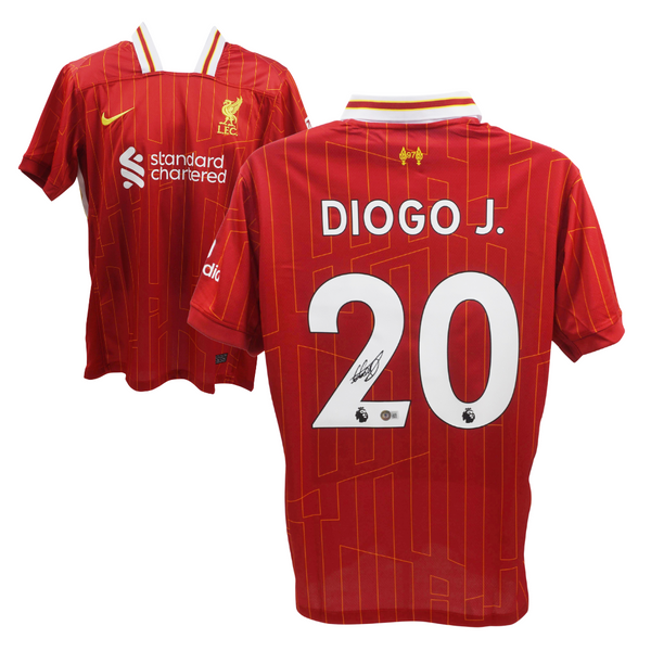 Diogo Jota Signed Liverpool FC Home Soccer Jersey #20 with