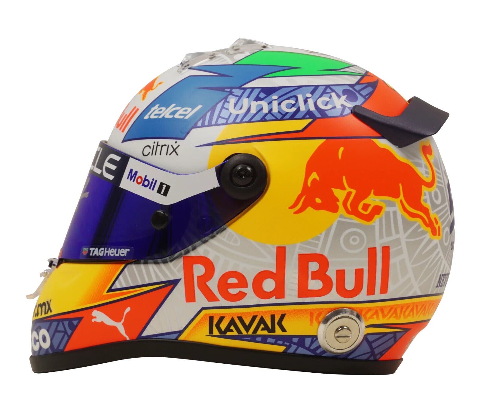 Sergio Perez Signed 2022 Formula 1 RedBull Helmet 1:2 Scale with Beckett COA