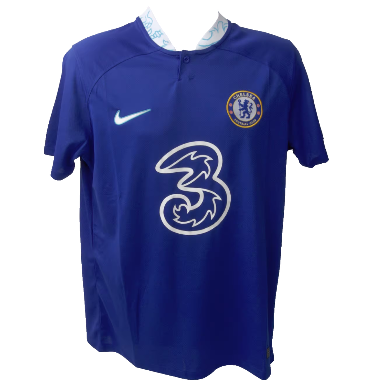 Aubameyang Signed Chelsea FC Home Soccer Jersey #9 with Beckett COA