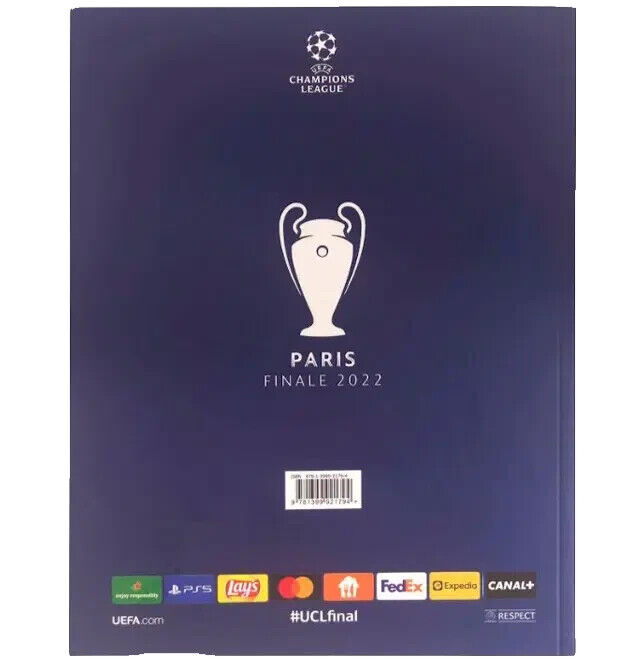 Modric, Vinicius Jr, Benzema Signed Champions League Final Program with BGS COA