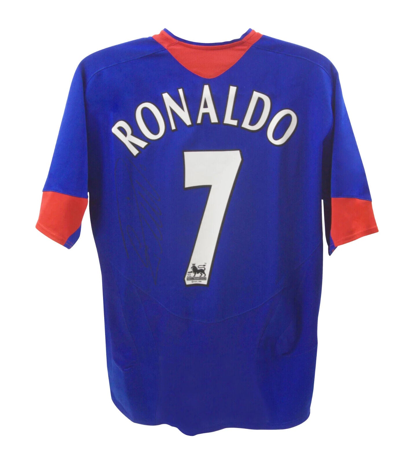 Cristiano Ronaldo Signed Manchester Utd Away Soccer Jersey #7 with Beckett LOA