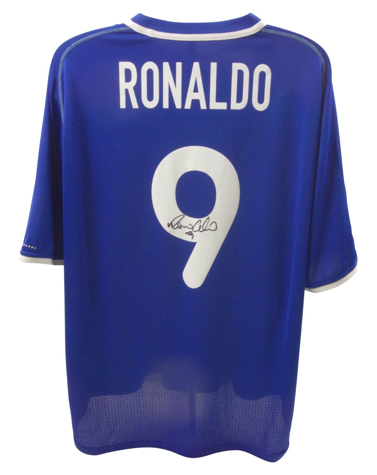 Ronaldo Nazario Signed Brazil FC Away Soccer Jersey #9 with Beckett COA